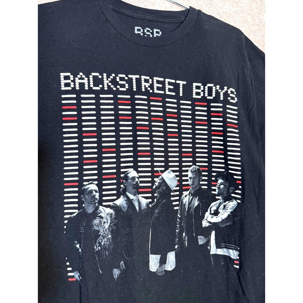 Backstreet Boys DNA World Tour Graphic T Shirt Mens Large Black Band Tee Concert